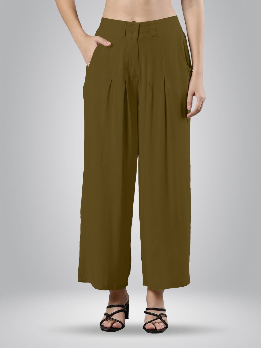 Femmora Women Flared Palazzos