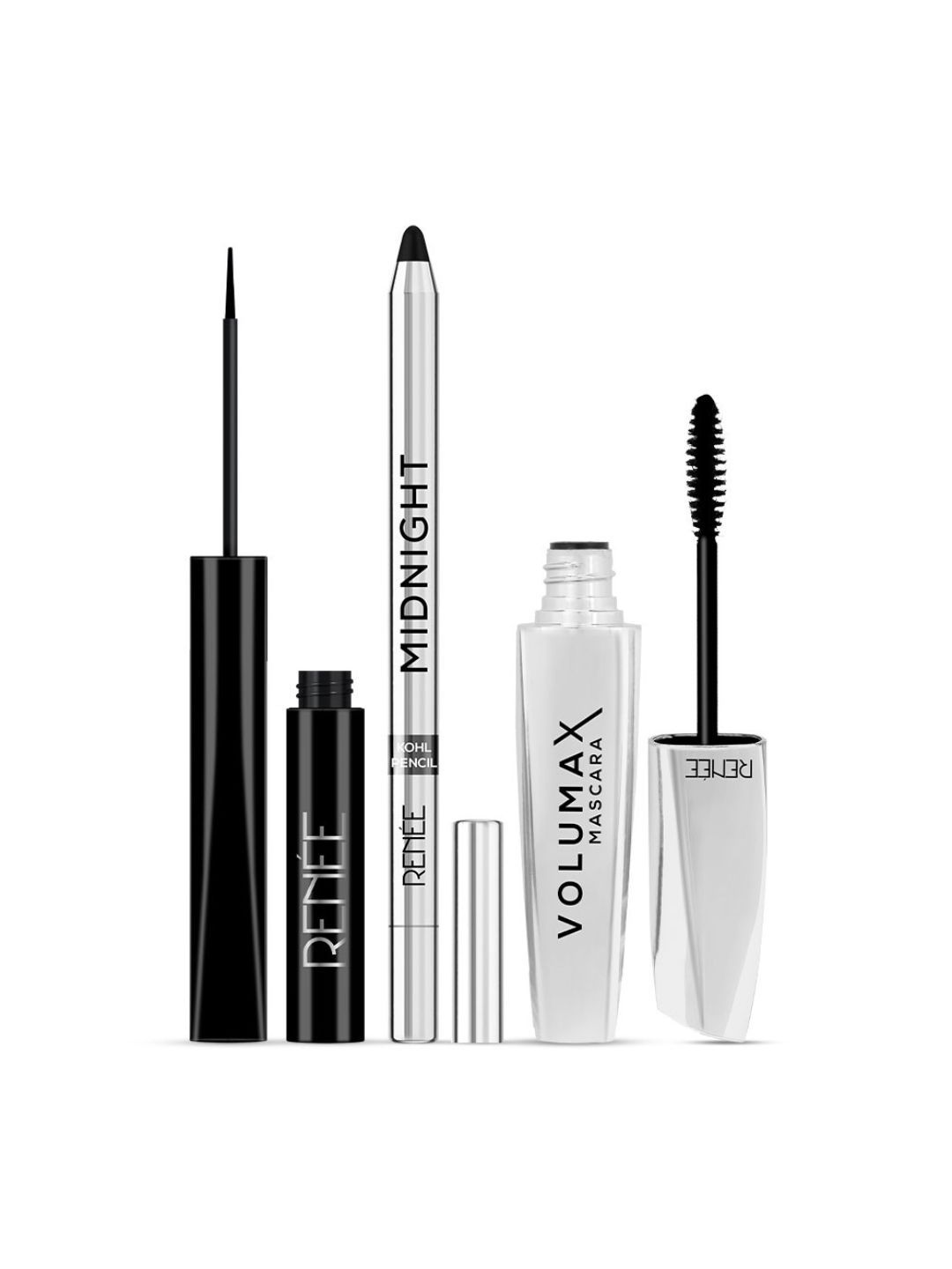 Buy Renee Eye Glam Combo - Midnight Kohl Pencil, Eyeliner