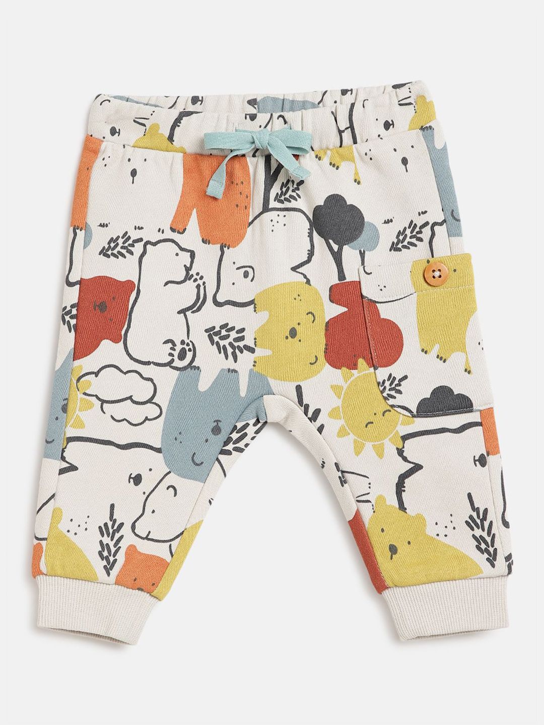 Chicco Boys Printed Relaxed Easy Wash Joggers Trousers