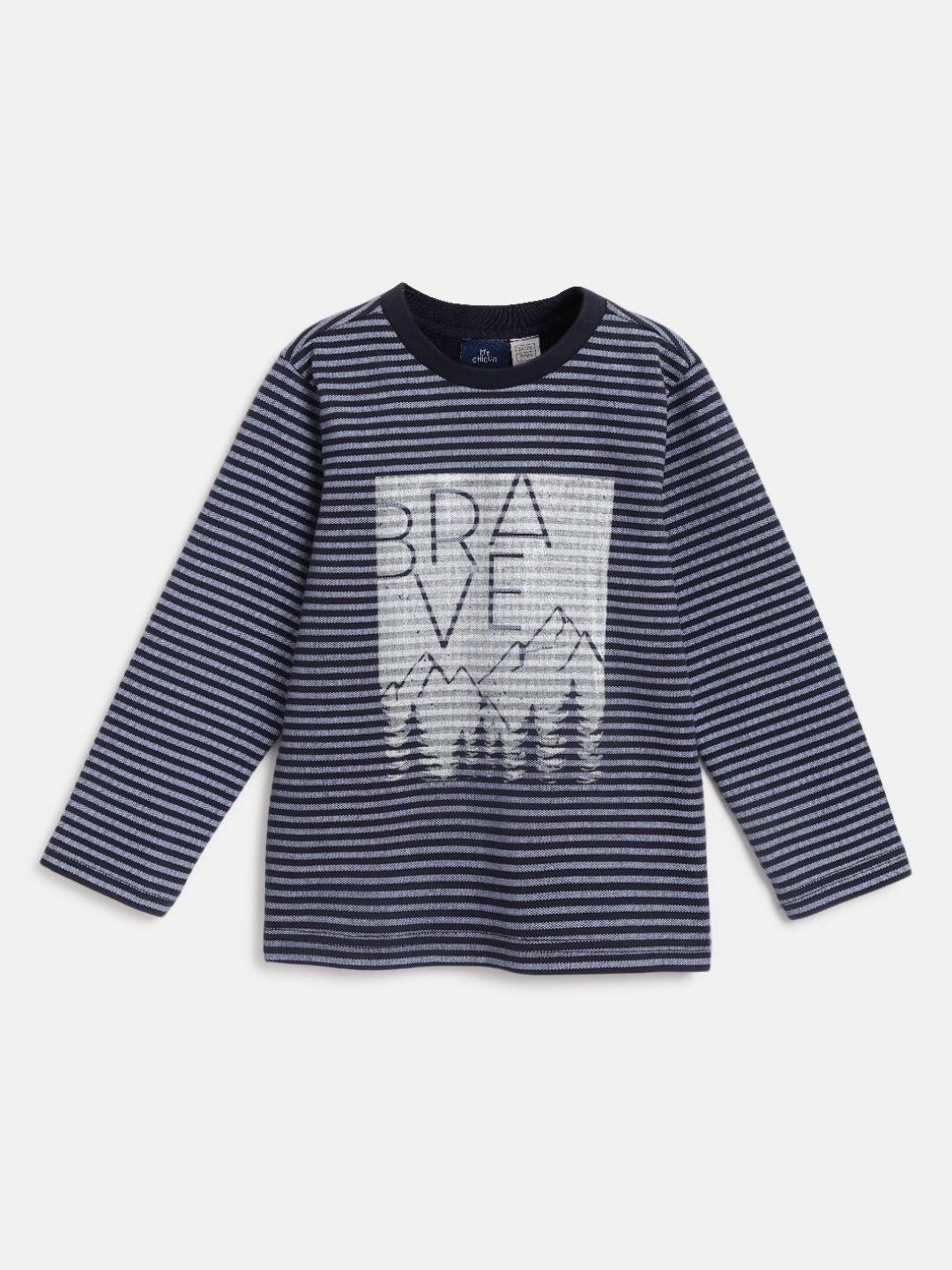 Chicco Boy Striped Round Neck T-shirt