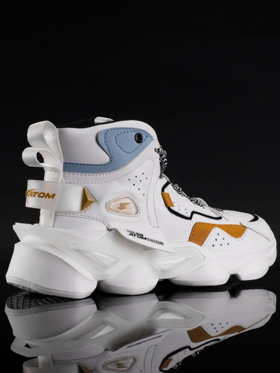 。ATOM5 Buy Atom Men Colourblocked High-Top Slip-On Sneakers - Casual