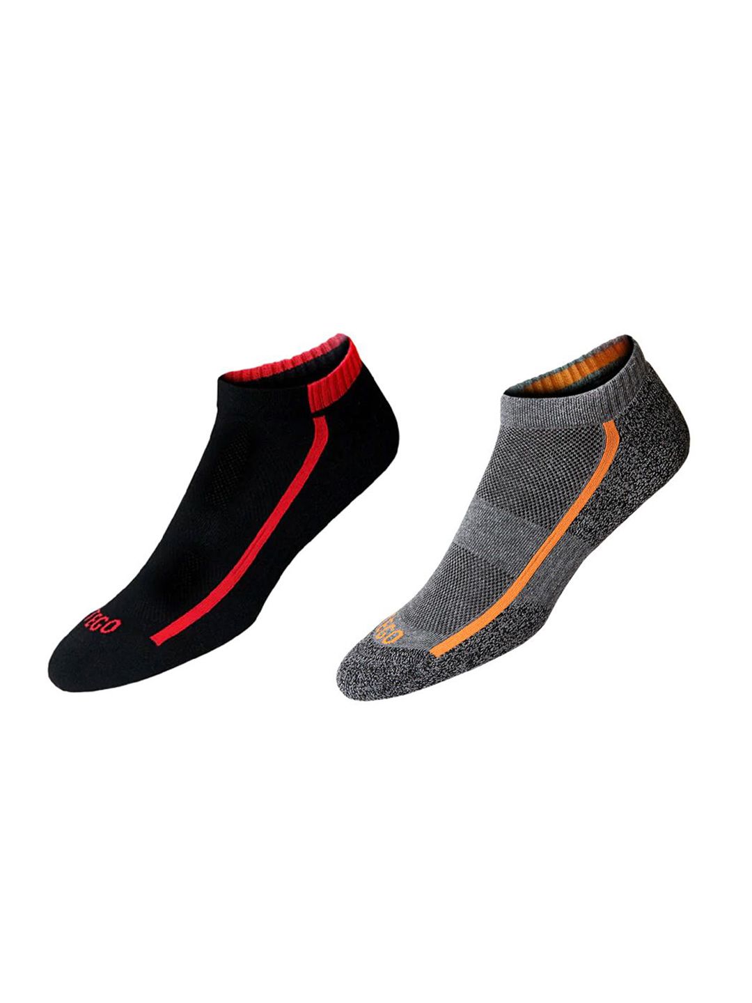 TEGO Pack Of 2 Printed Ankle-Length Socks