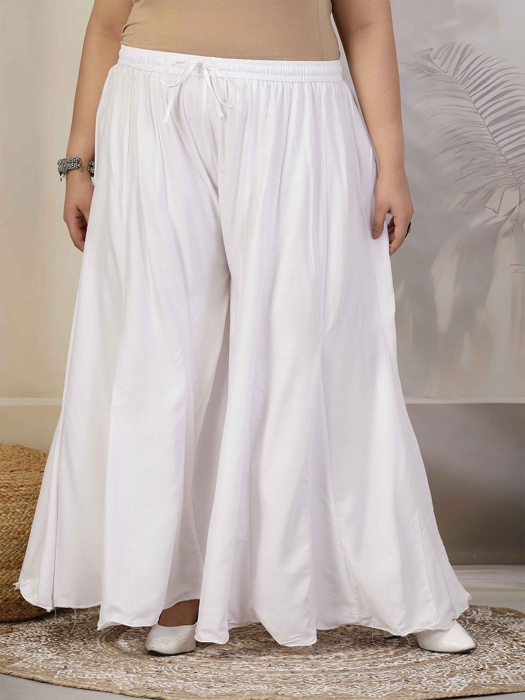 CLORA CREATION PLUS Women Flared Palazzos