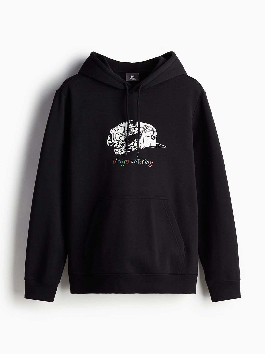 H&M Men Printed Hoodie