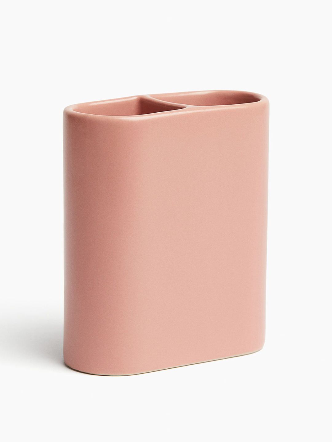 H&M Pink Stoneware Toothbrush Mug