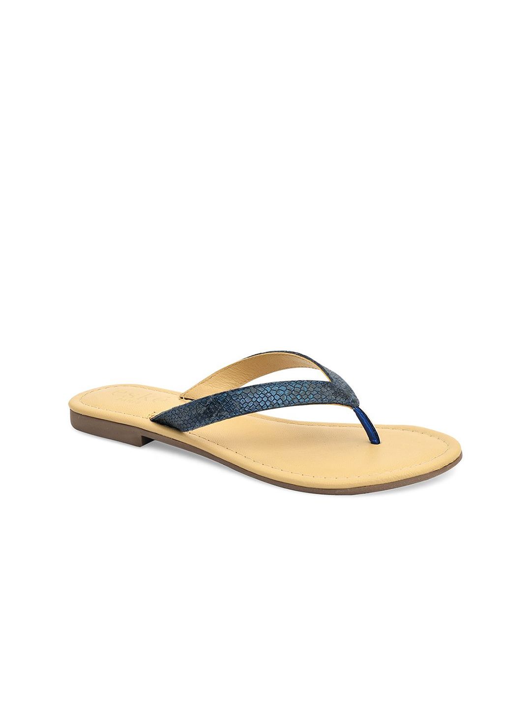 Eske Women Leather Thong Flip-Flops