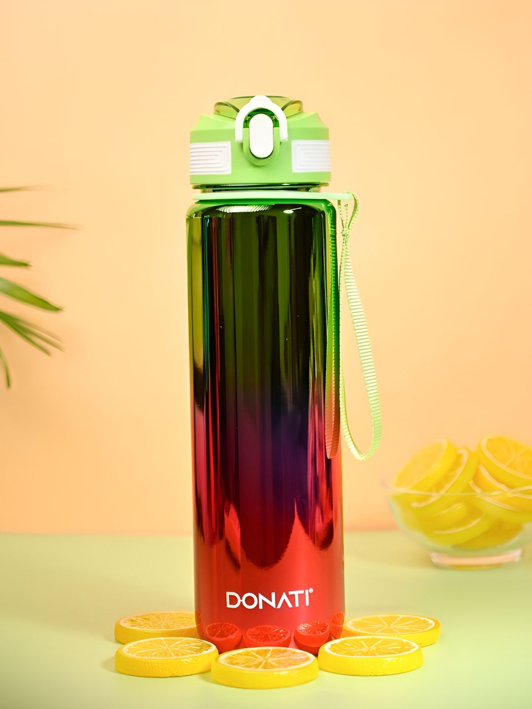 MARKET99 Pink Colourblocked Plastic Airtight Sipper - 1L