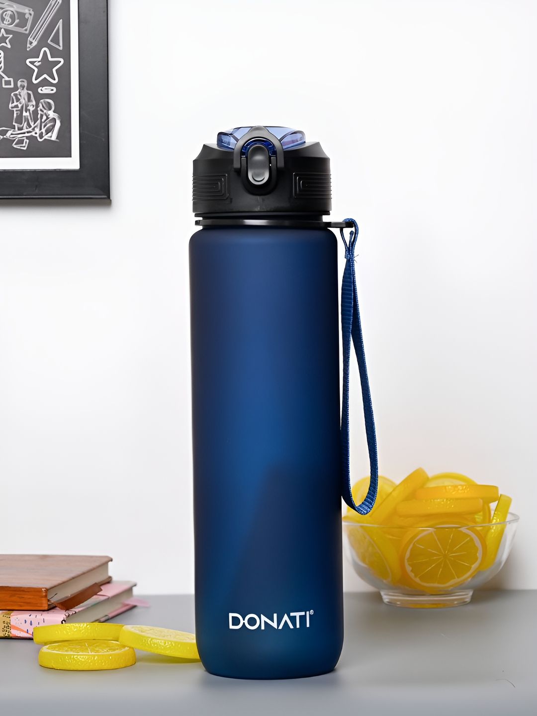 MARKET99 Blue Solid Plastic Spill Proof Sipper - 600ml