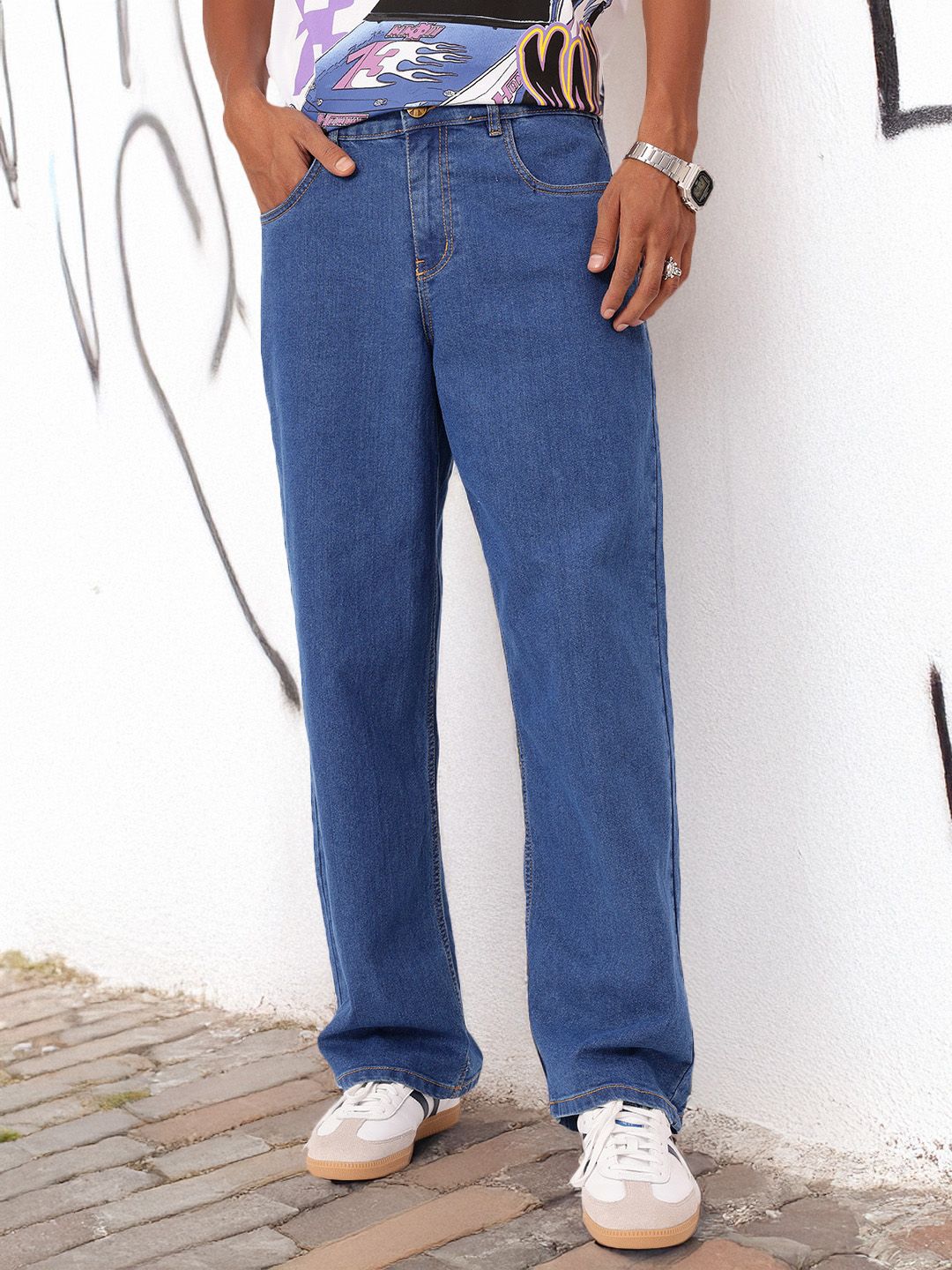 Kook N Keech Men Street Cool Baggy Loose Fit Jeans deal from myntra