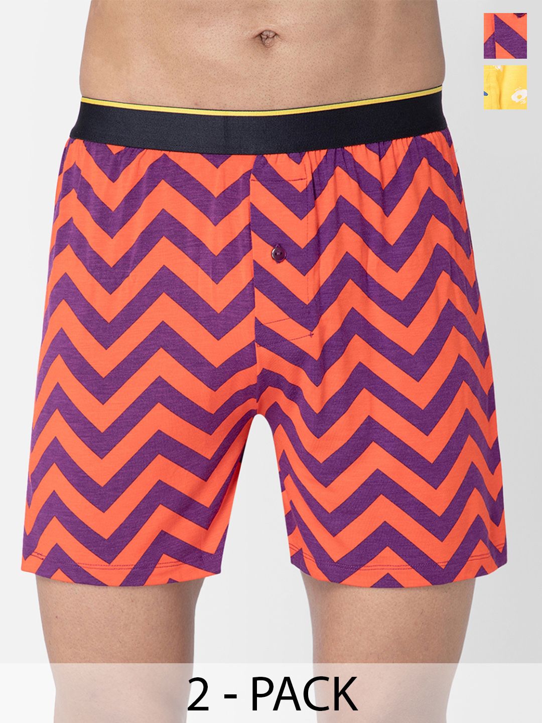 bummer Pack Of 2 Printed Boxers BOCHBRE02L