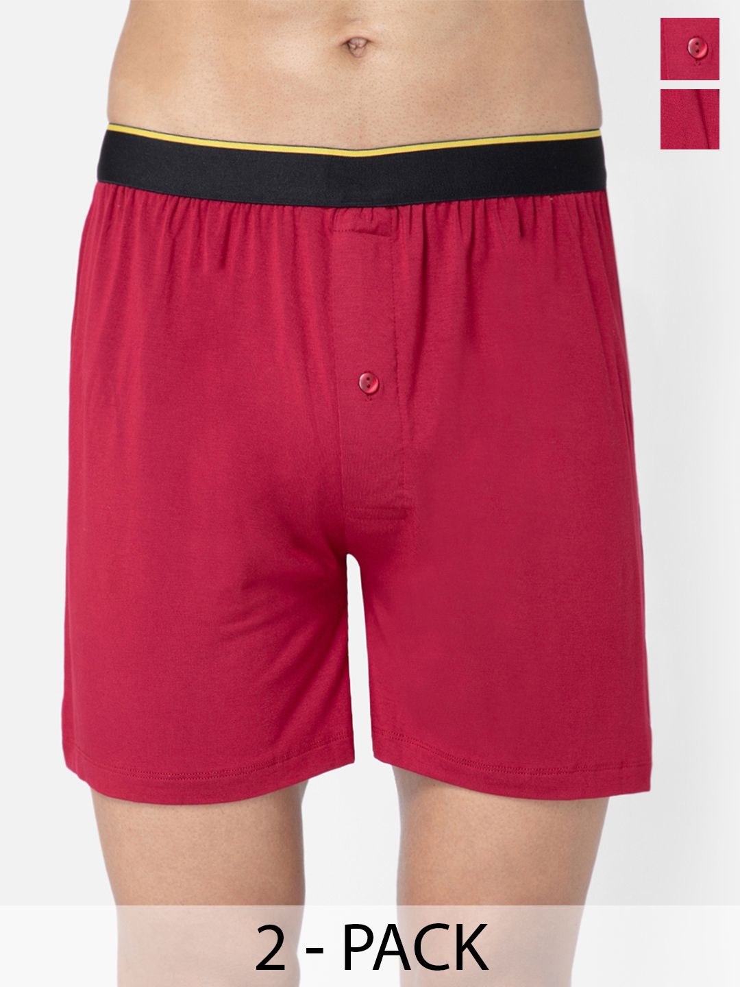 bummer Pack Of 2 Solid Boxers BOGEGE02L