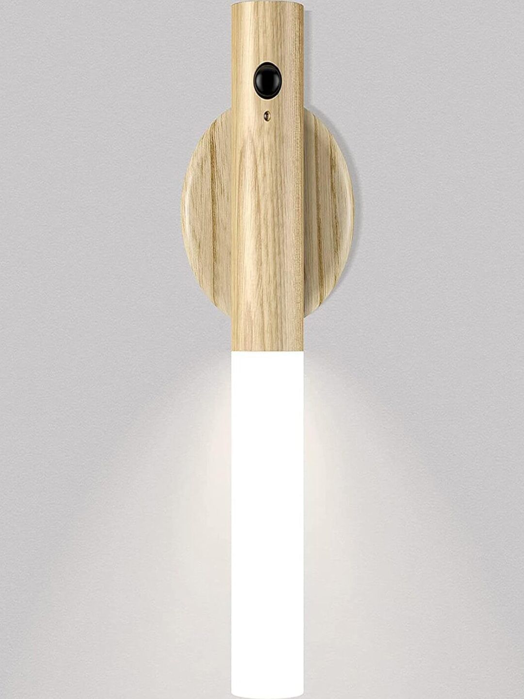 XERGY White & Brown Magnetic Wall Motion Sensor Wooden Smart Light