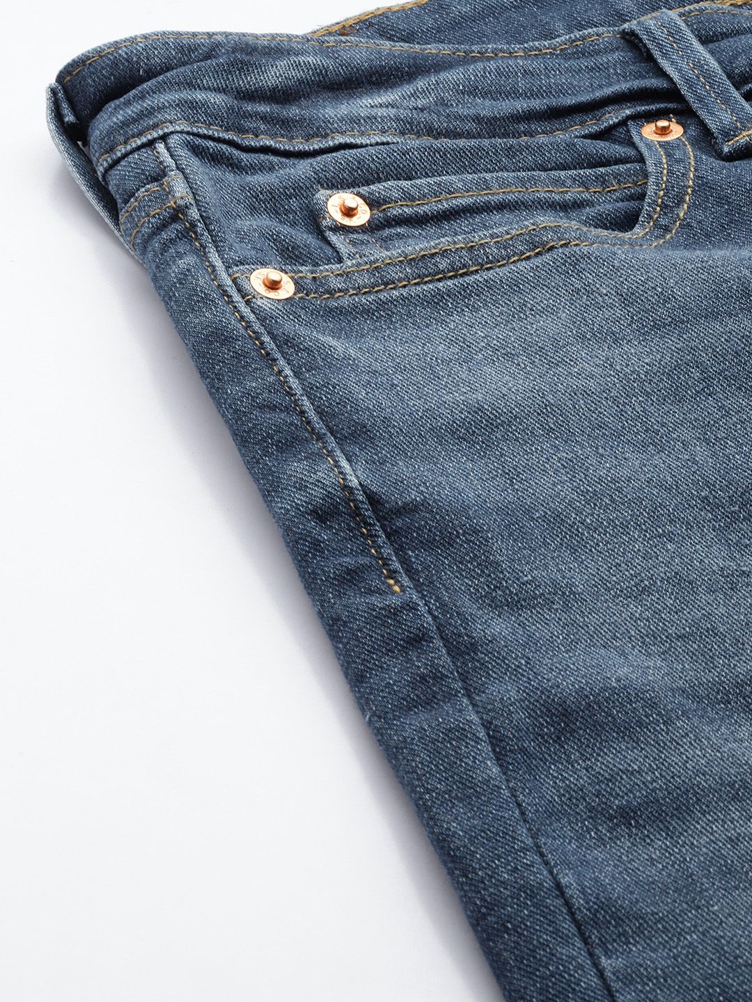 711 Blue Skinny Fit Mid Rise Jeans