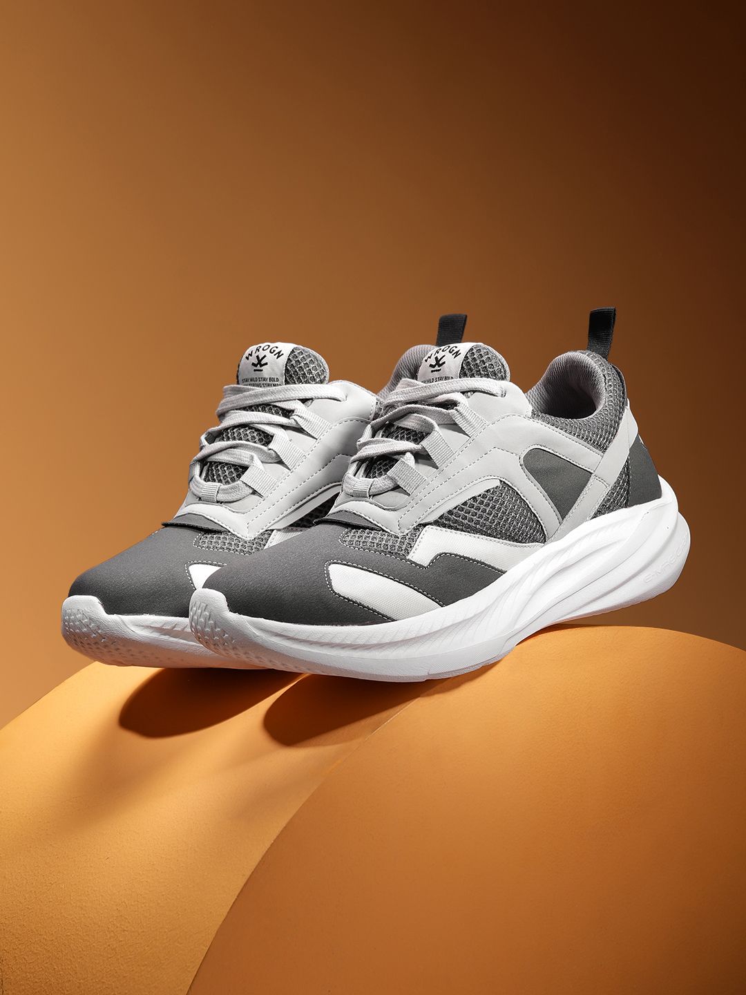 WROGN Men Striped Running Shoes
