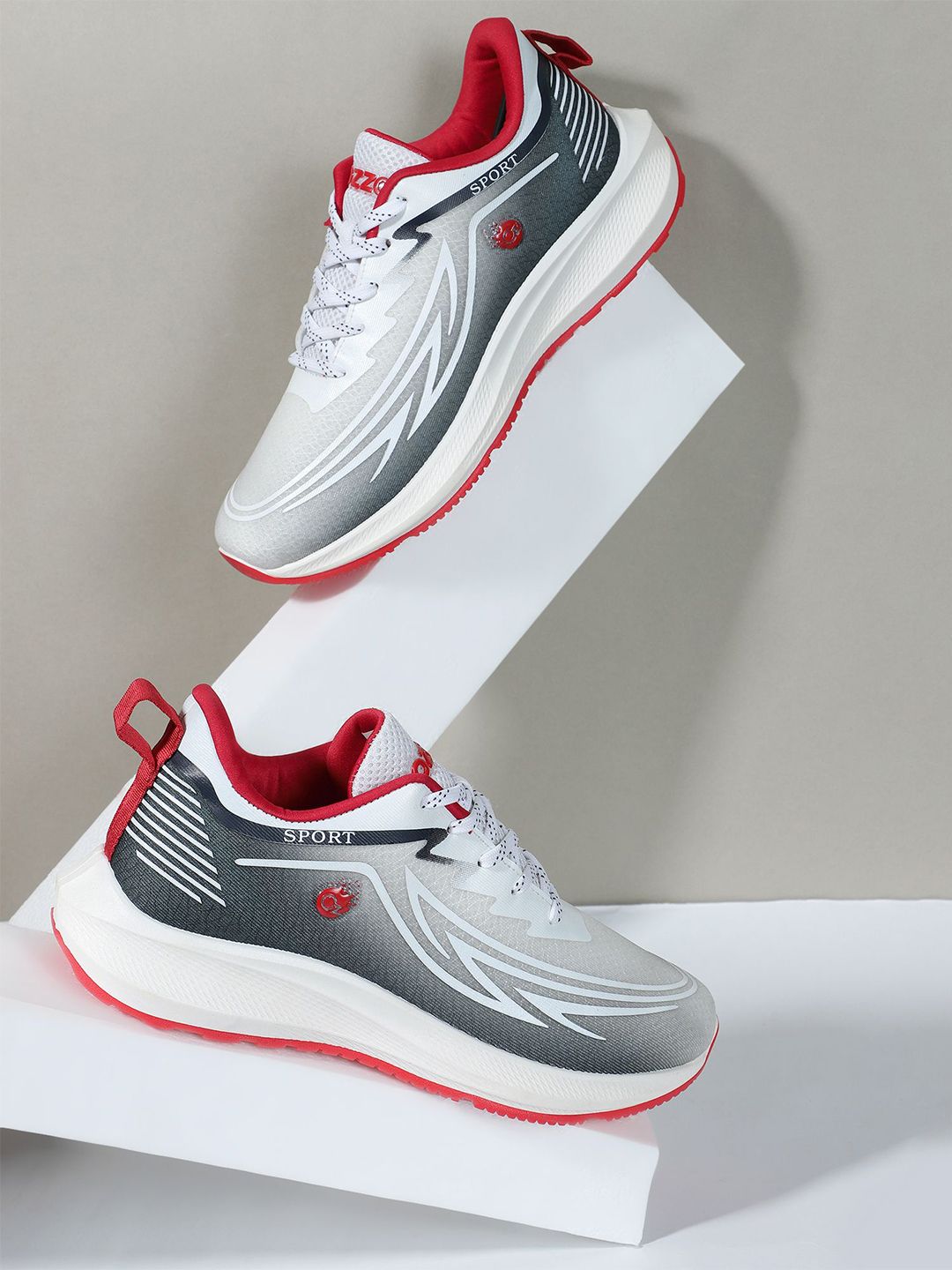 OZZOH Men Mesh Running Non-Marking Shoes