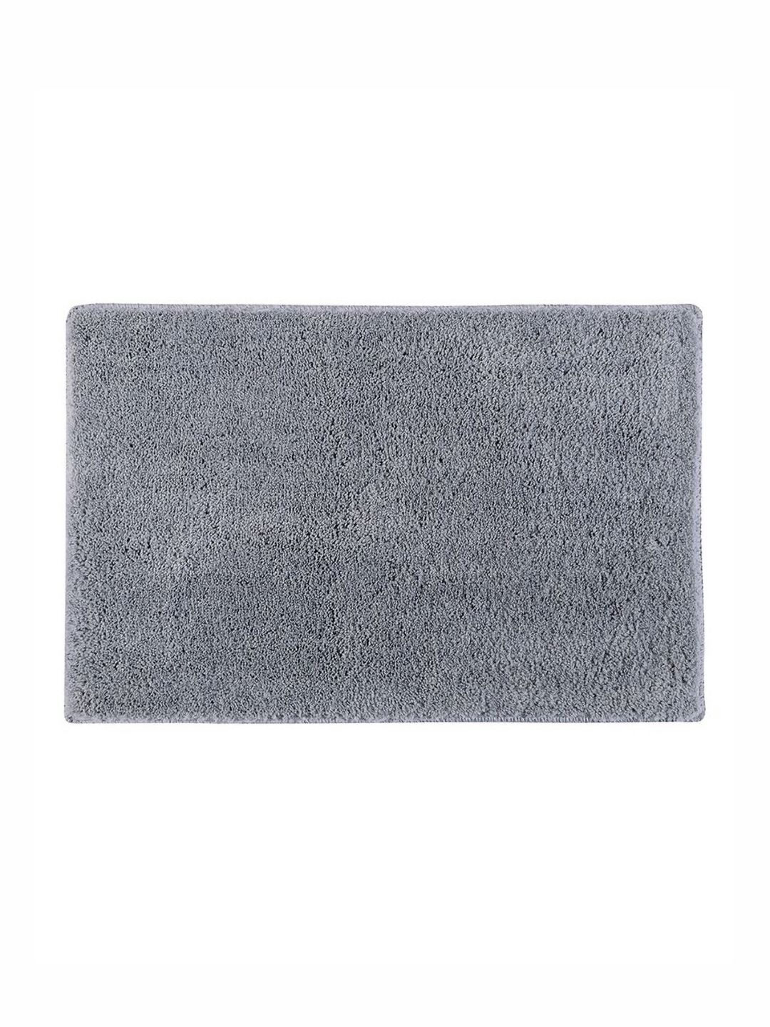 Pano Madrid Grey 1300 GSM Microfiber Tufted Rectangular Anti Skid Bath Rug