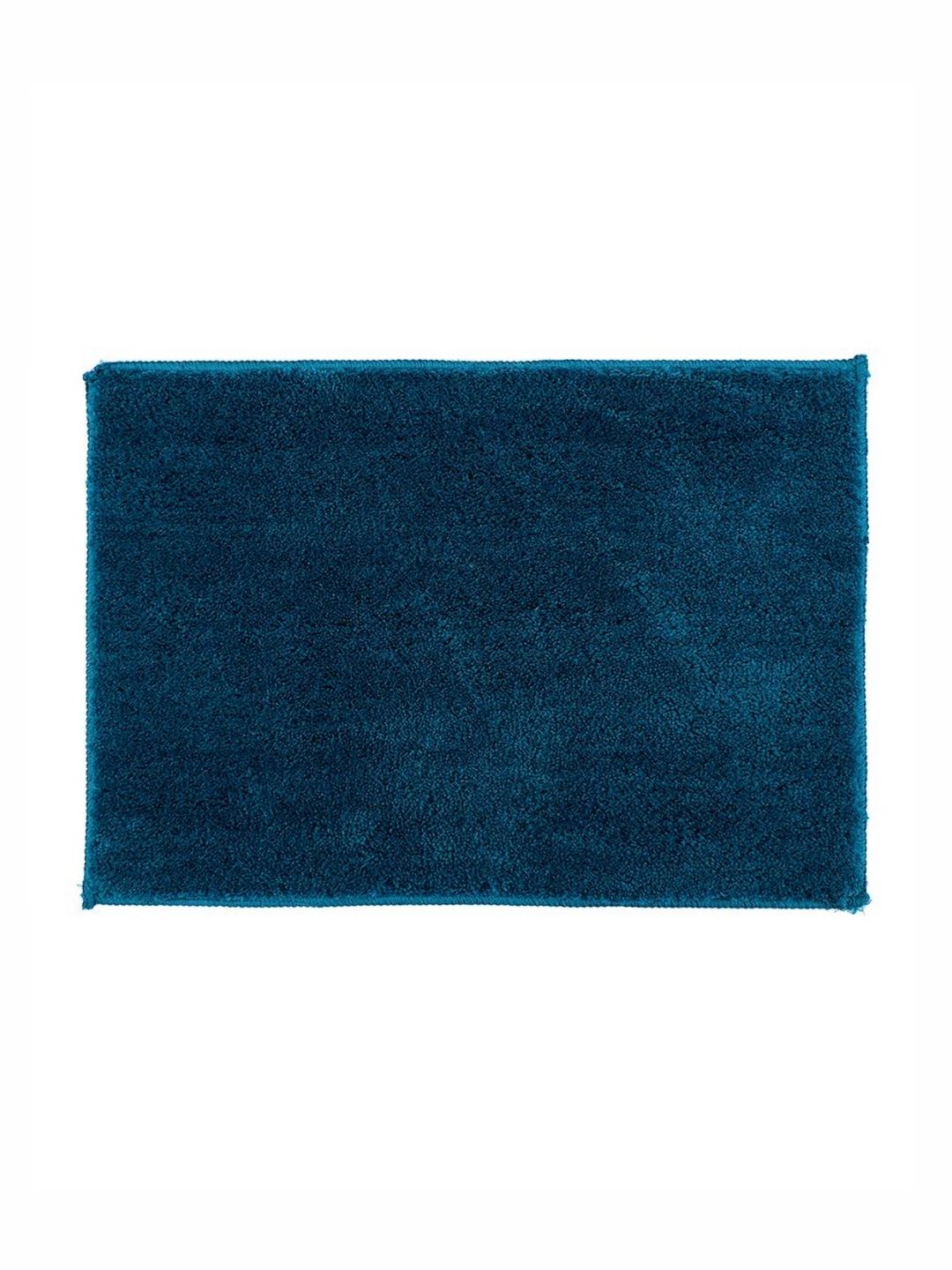 Pano Madrid Teal-Blue 1300 GSM Microfiber Tufted Rectangular Anti Skid Bath Rug