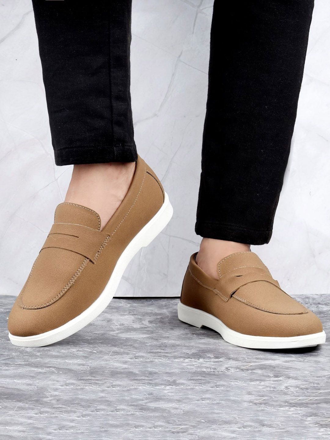 Bxxy Men PU Loafers Sneakers