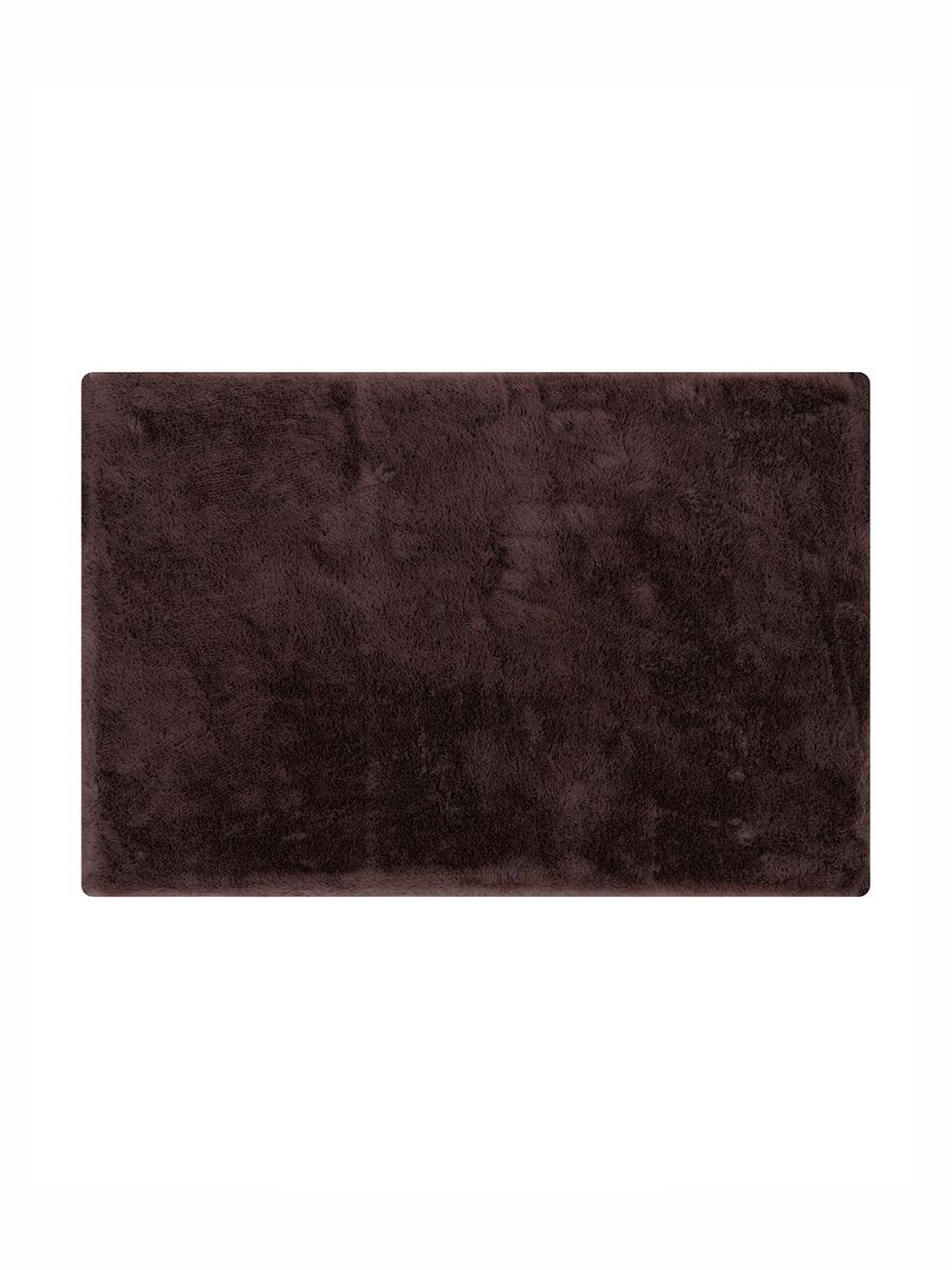 Pano Marshmallow Brown 1300 GSM Microfiber Tufted Rectangular Anti Skid Bath Rug