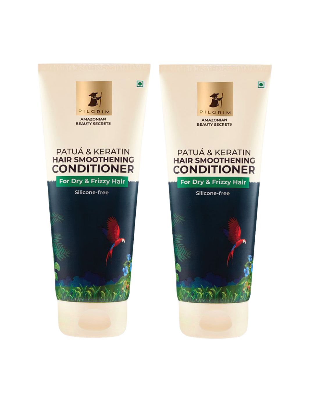 Pilgrim Set Of 2 Patua & Keratin Hair Smoothening Conditioner-200ml Each