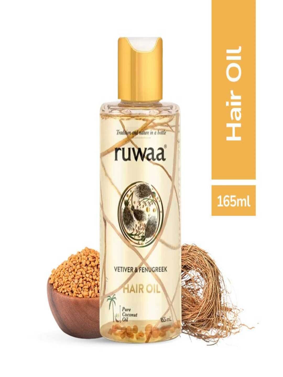 ruwaa Vetiver & Fenugreek Hair Oil for Hair Regrowth - 165ml