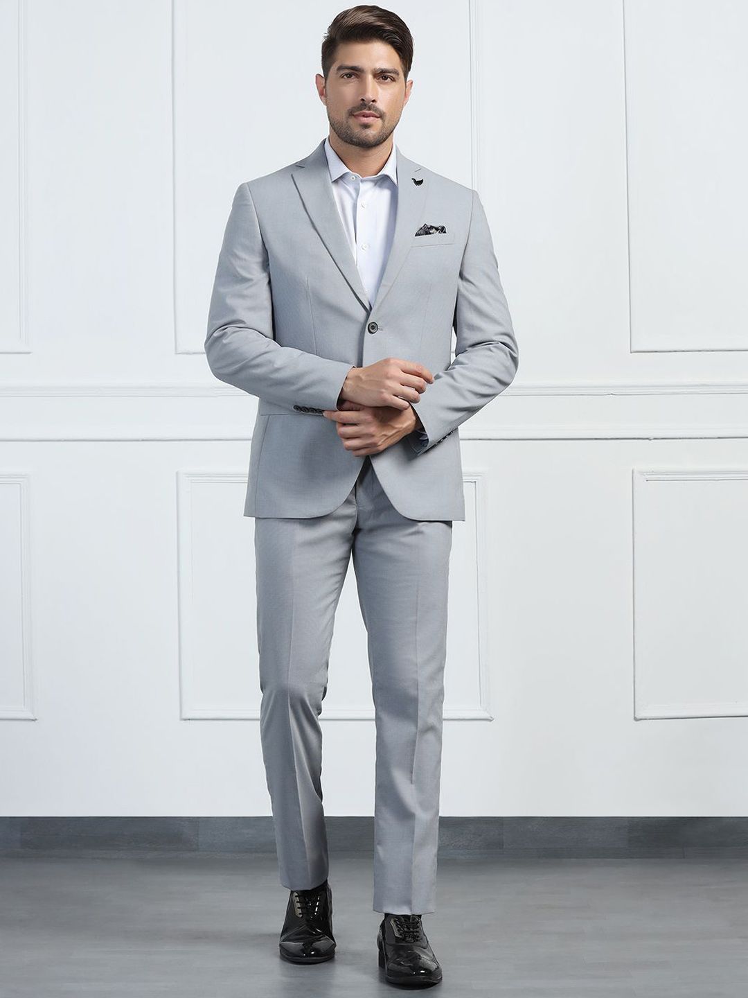 Blackberrys Blackberrys Men Slim-Fit Single-Breasted 2Piece Formal Suits