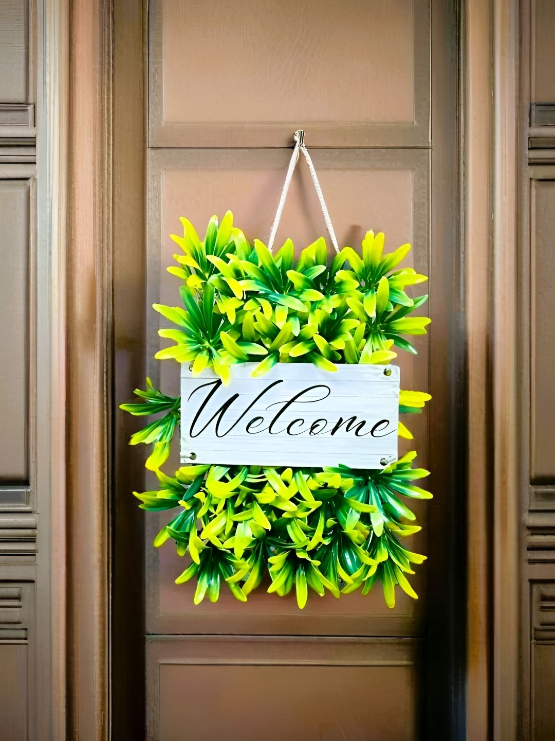 Akaar Welcome Signage Plastic Matte Hanging Hall Signs and Plaques-7In