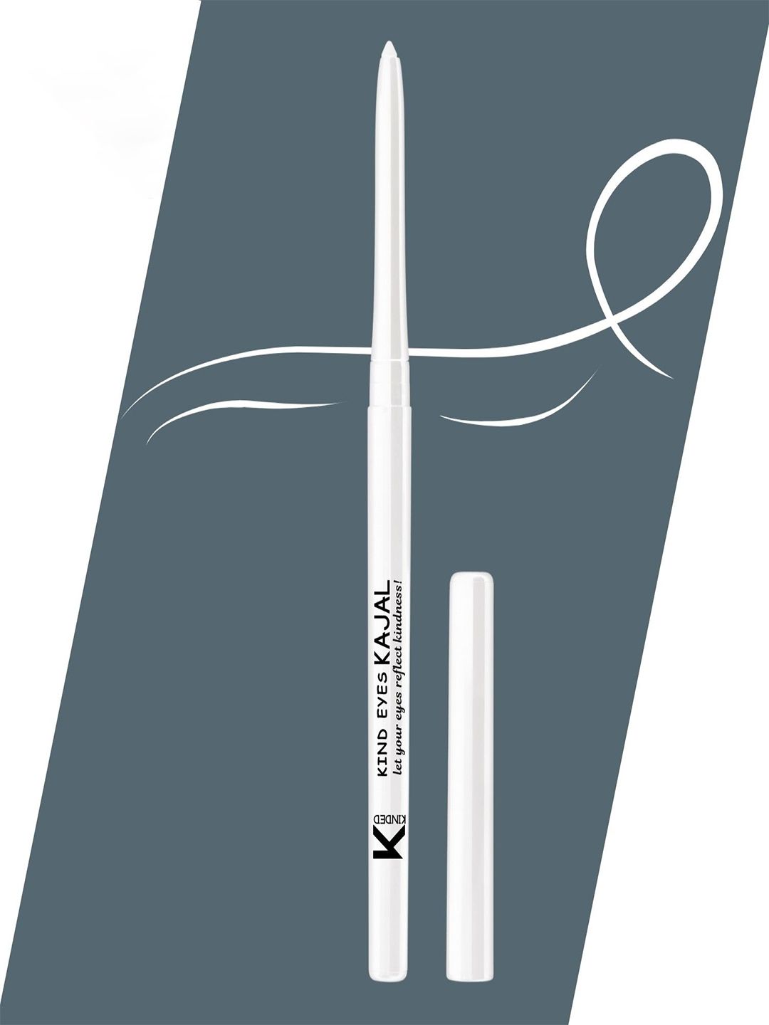 KINDED Kind Eyes 3-in-1 Waterproof Long Stay Kajal with Shea Butter - Wishful White 02