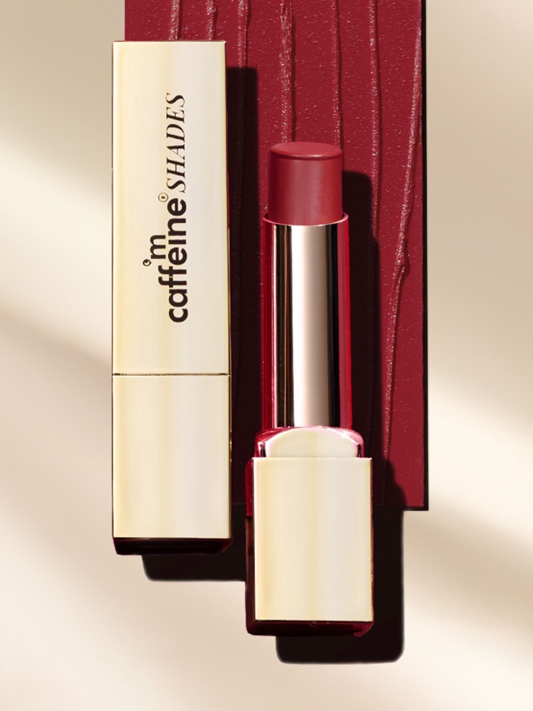 mCaffeine SHADES Creamy Matte Lipstick - 3.5g - Maroon Mimosa