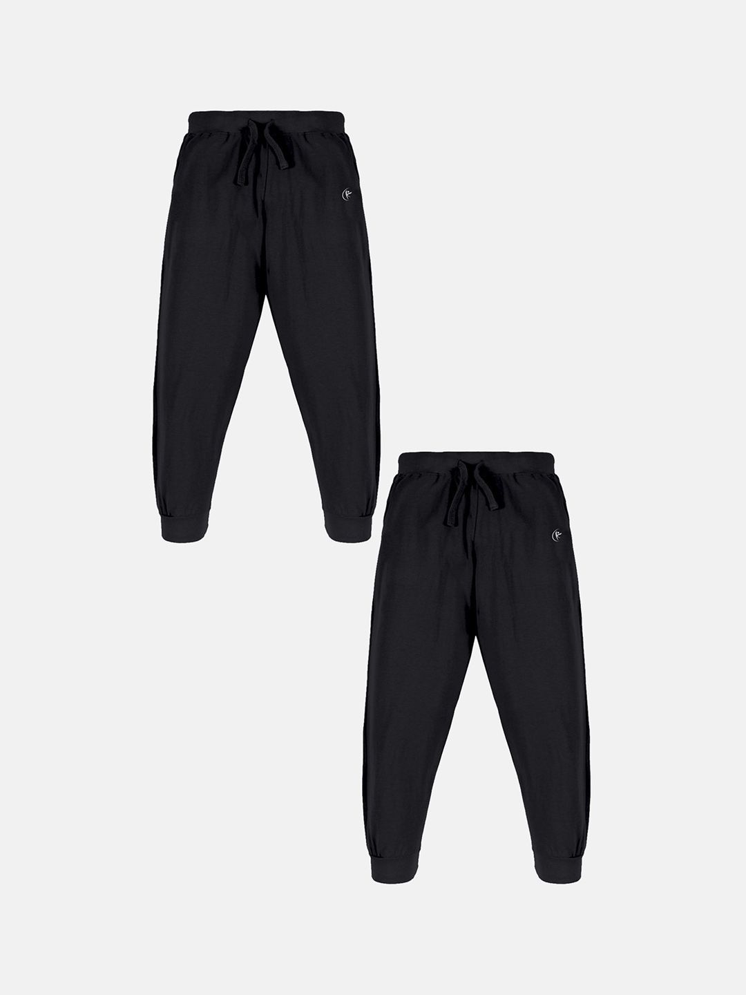 KiddoPanti Kids Pack Of 2 Cotton Joggers Track Pants