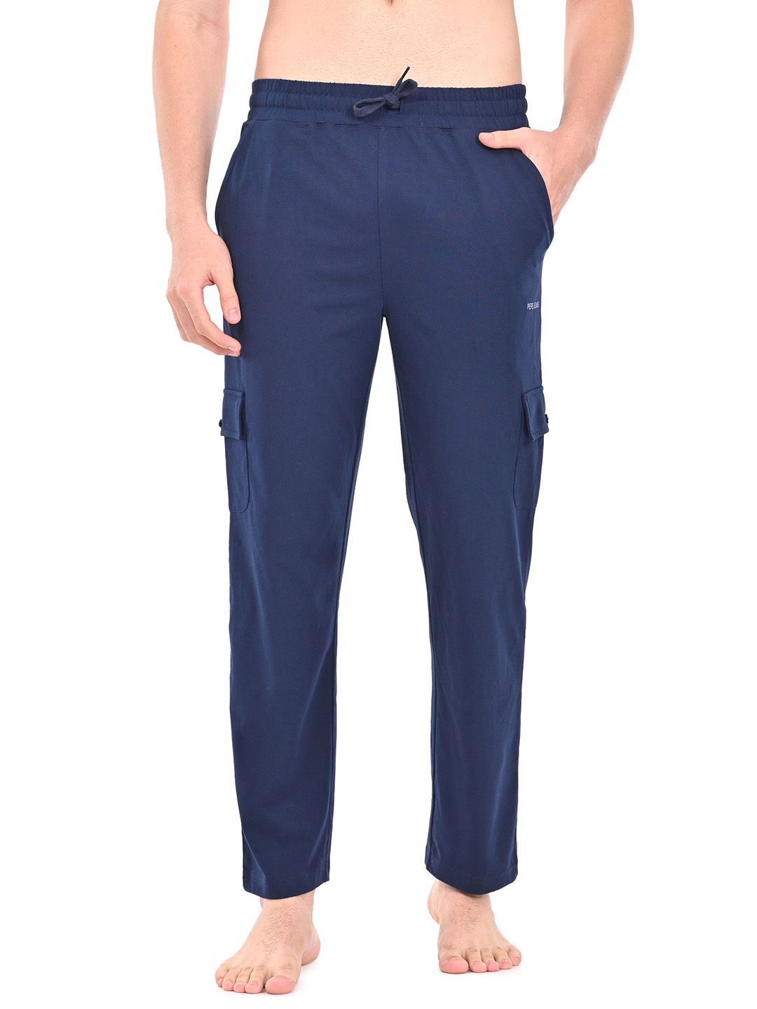 Pepe Jeans Men Solid Regular Fit Stretchable Jogger Lounge Pants