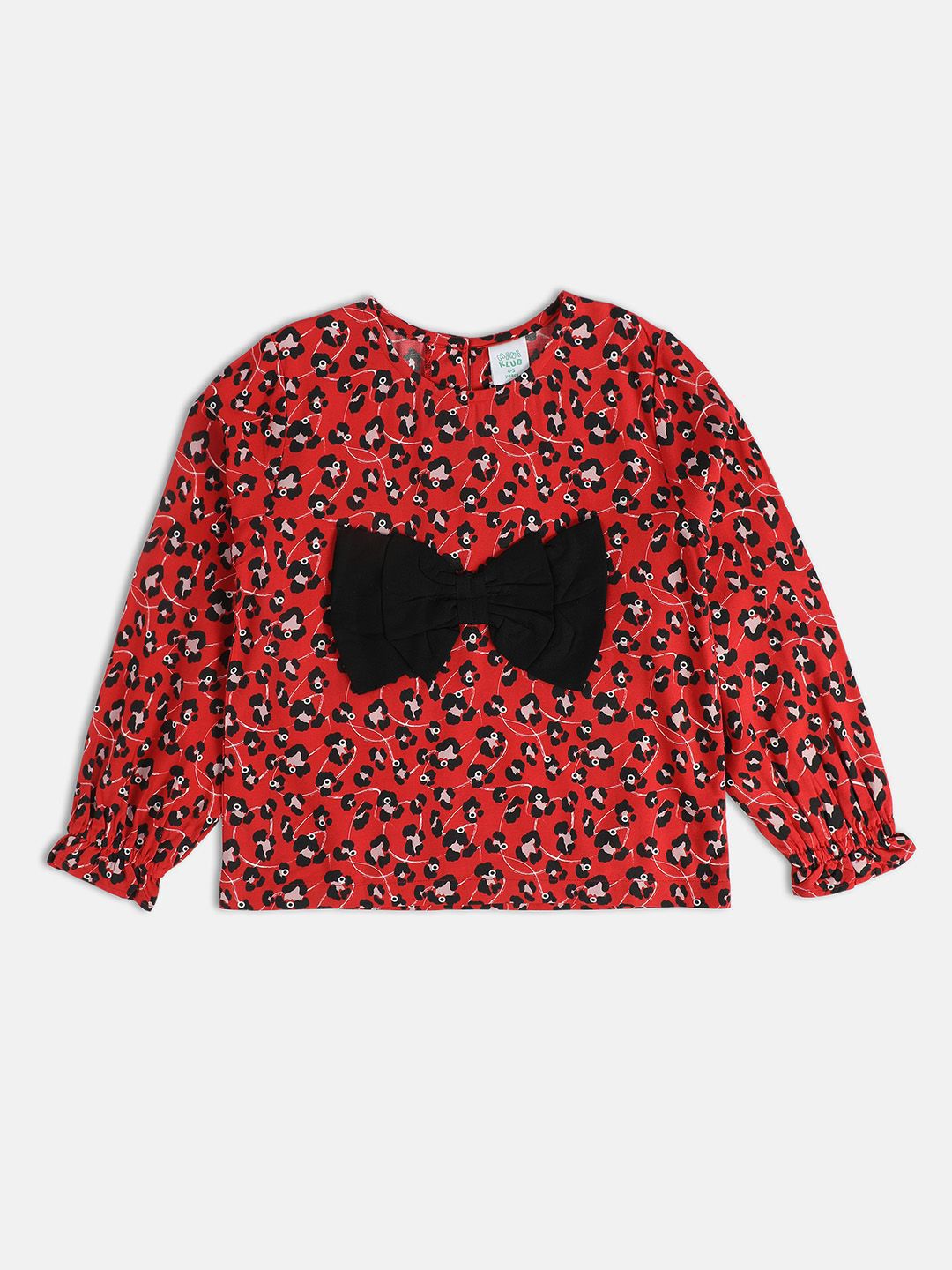 MINI KLUB Print Puff Sleeve Top