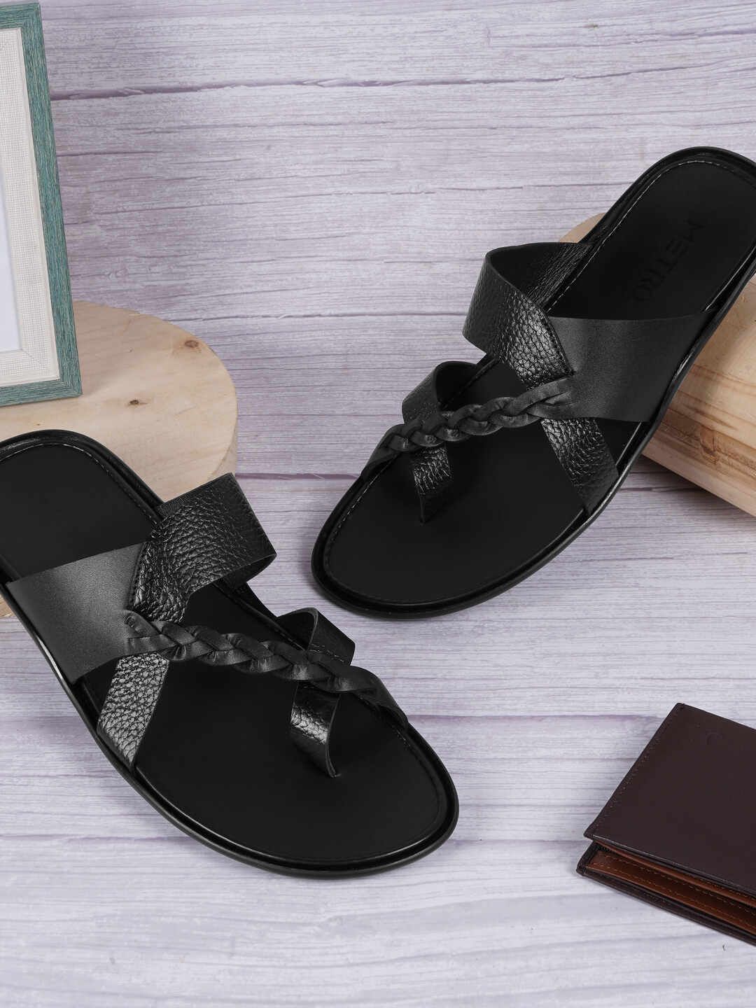Metro Men Leather Comfort Sandals