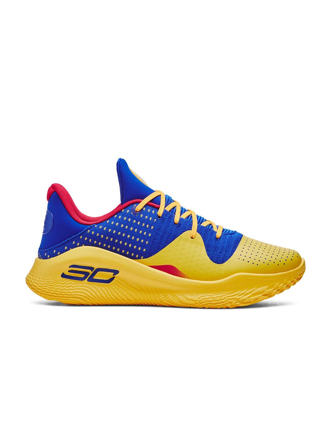 Buy UNDER ARMOUR UA Curry 4 Men Colorblocked Lace Ups High-Top