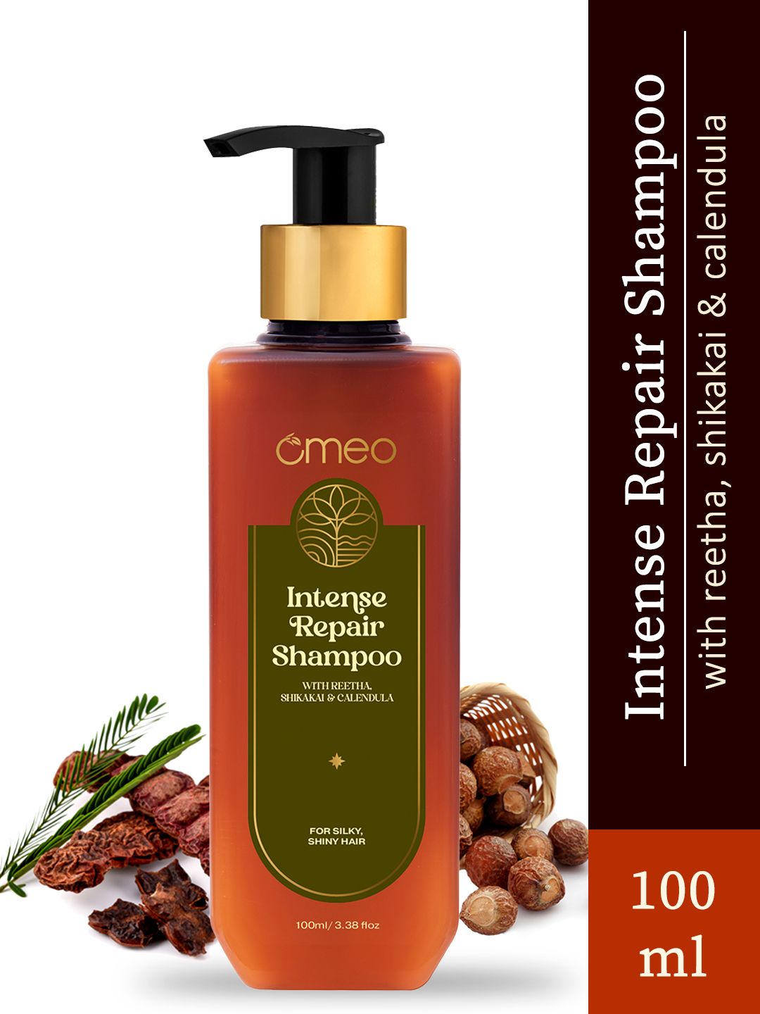 Omeo Intense Repair Shampoo with Reetha Amla & Calendula - 100ml