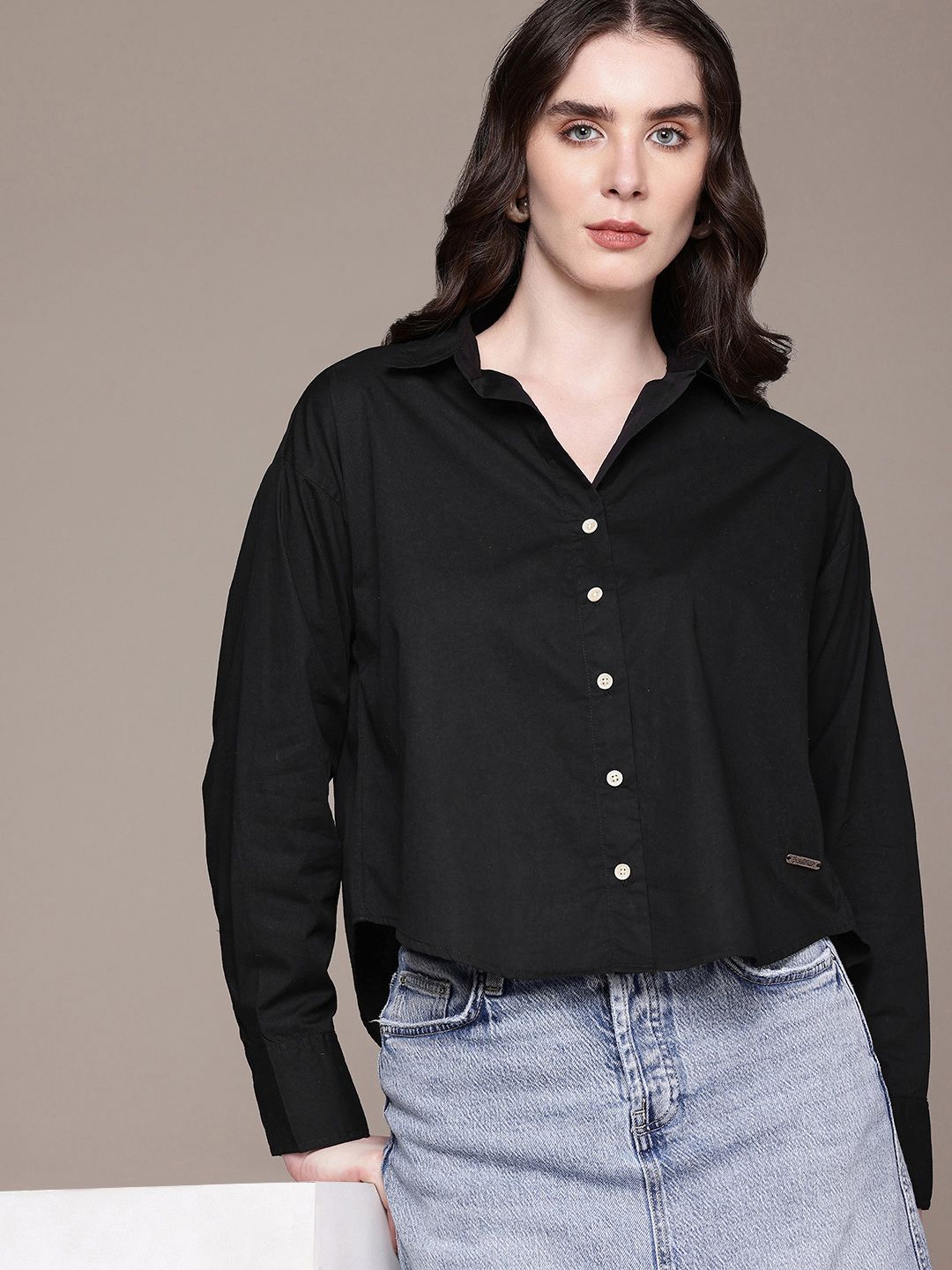 Roadster Roadster Women Oversized Casual Shirt