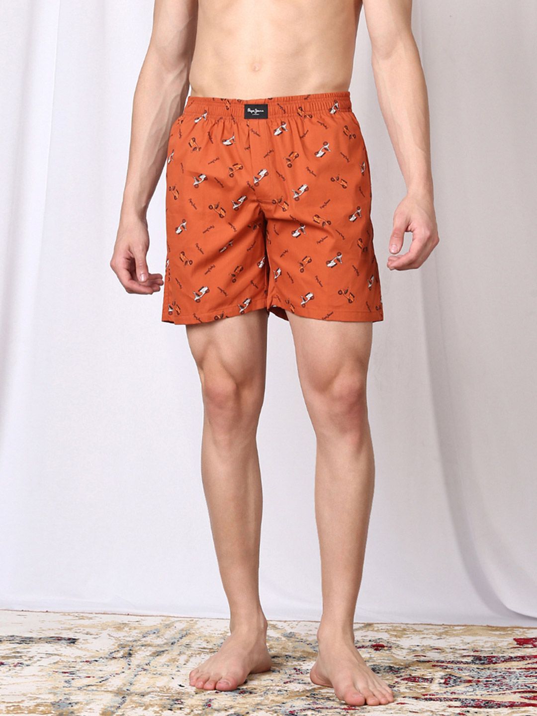 Pepe Jeans Printed Pure Cotton Breatheable Boxer