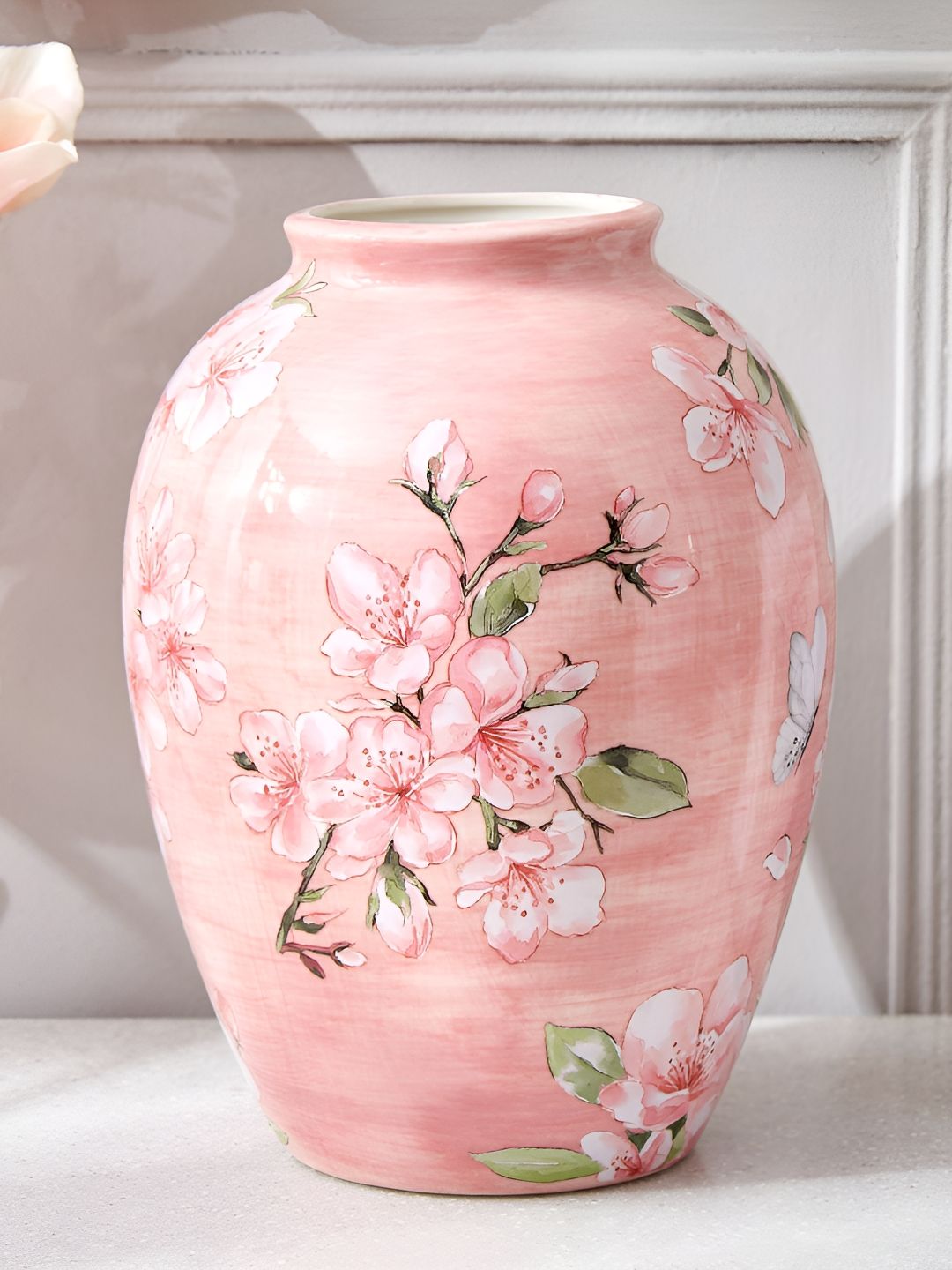 Buy Home Centre Splendid Senorita Pink & Green Floral Printed