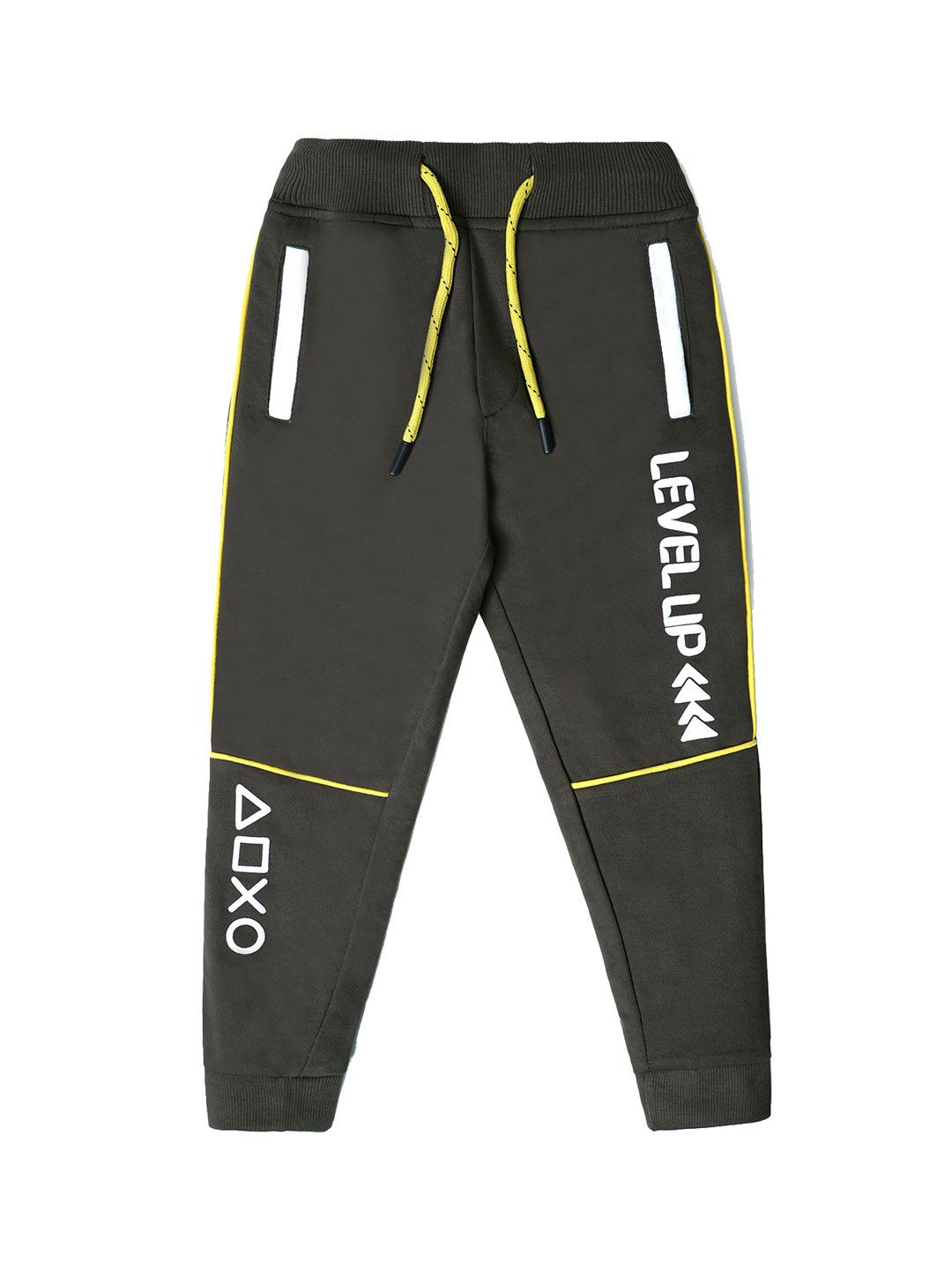 Nino Togs Boys Printed Cotton Mid-Rise Joggers