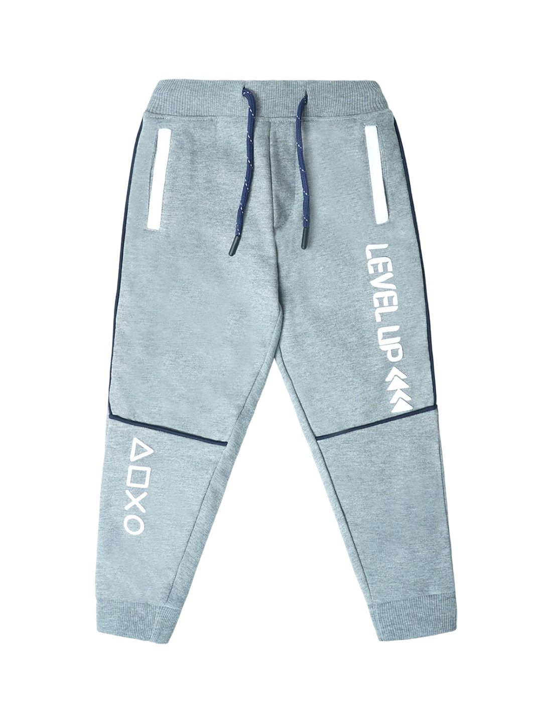 Nino Togs Boys Printed Cotton Mid-Rise Joggers