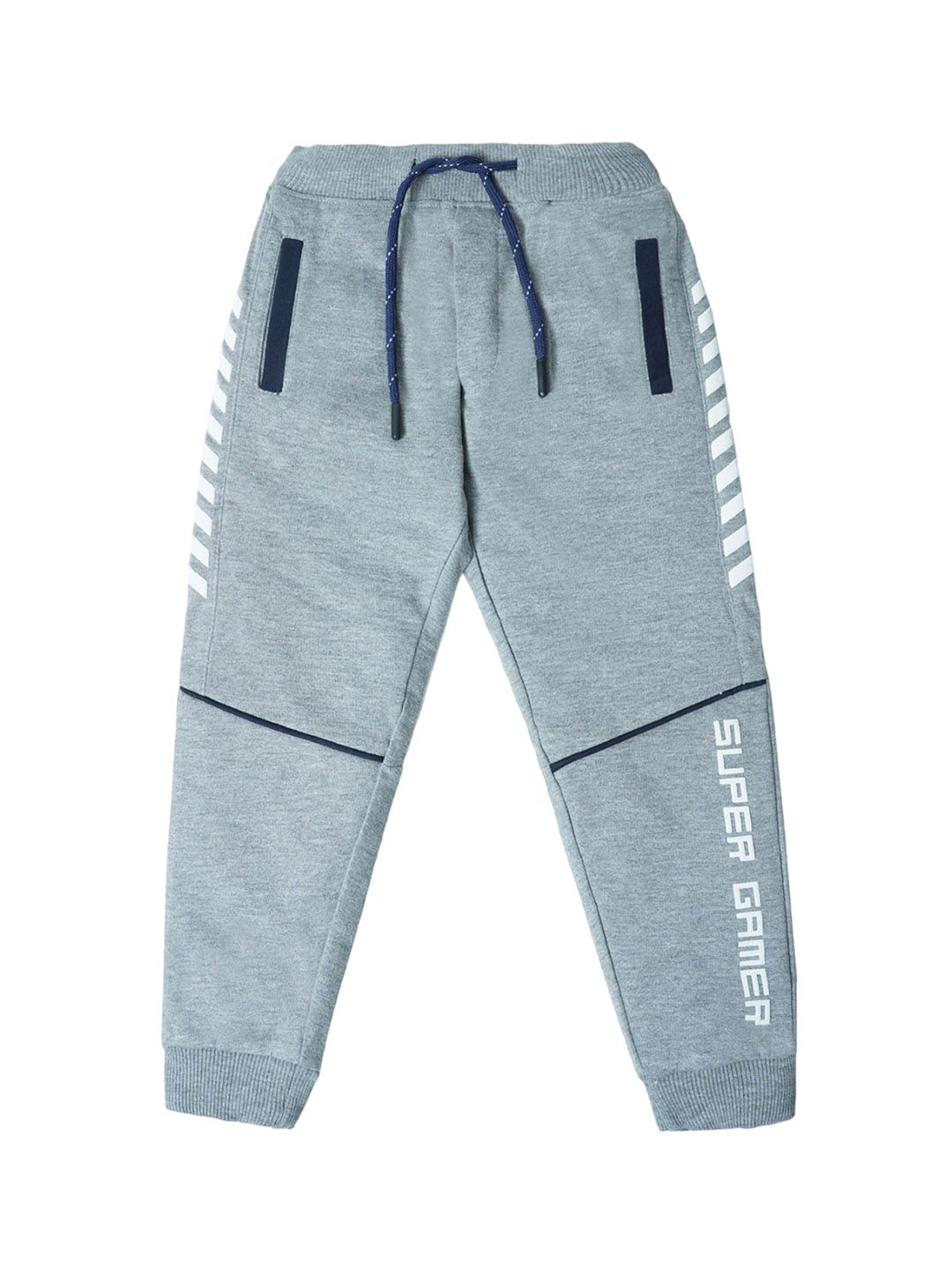 Nino Togs Boys Printed Pure Cotton Mid-Rise Joggers
