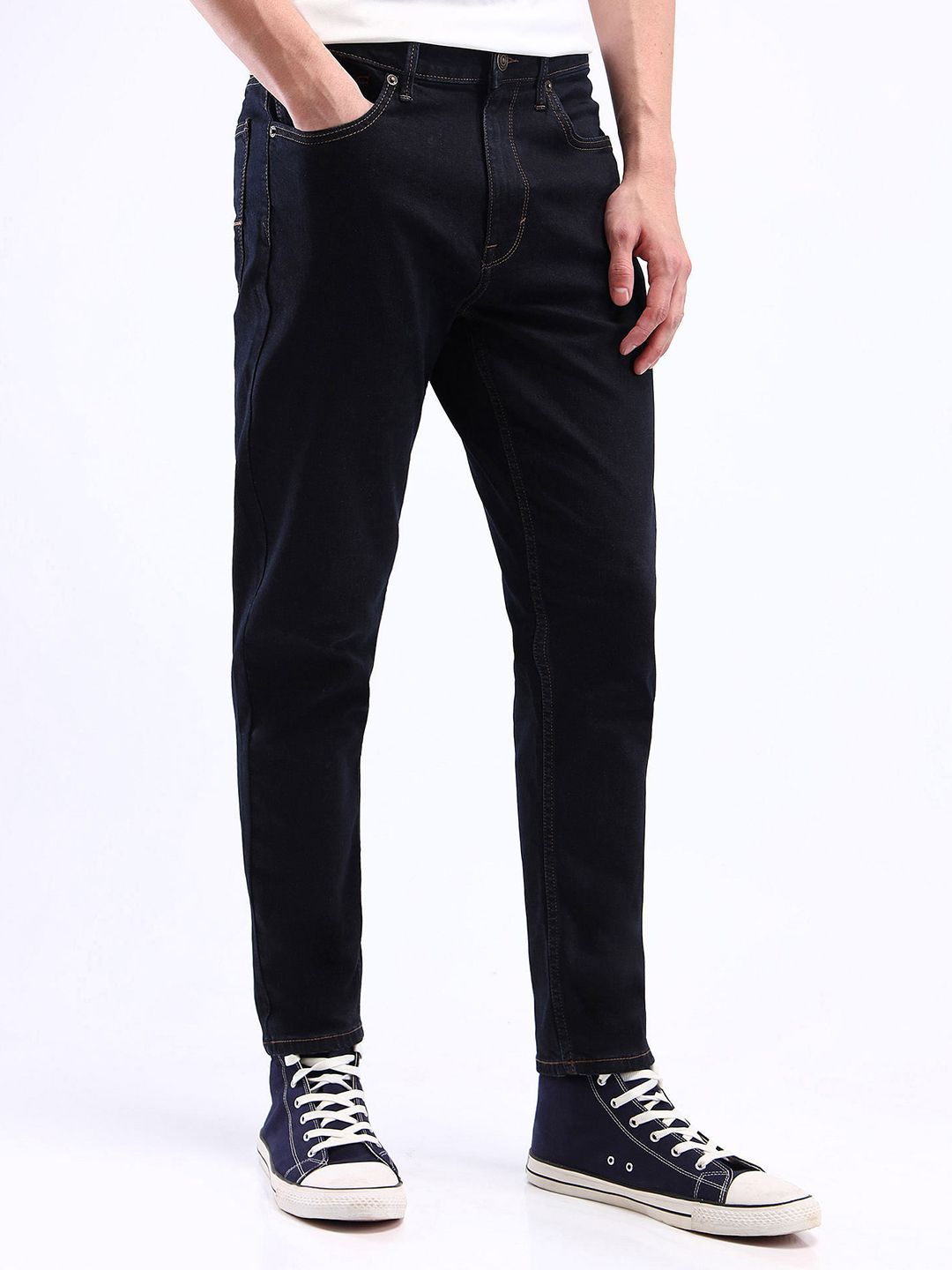 Flying Machine Men Tapered Fit Mid-Rise Stretchable Jeans