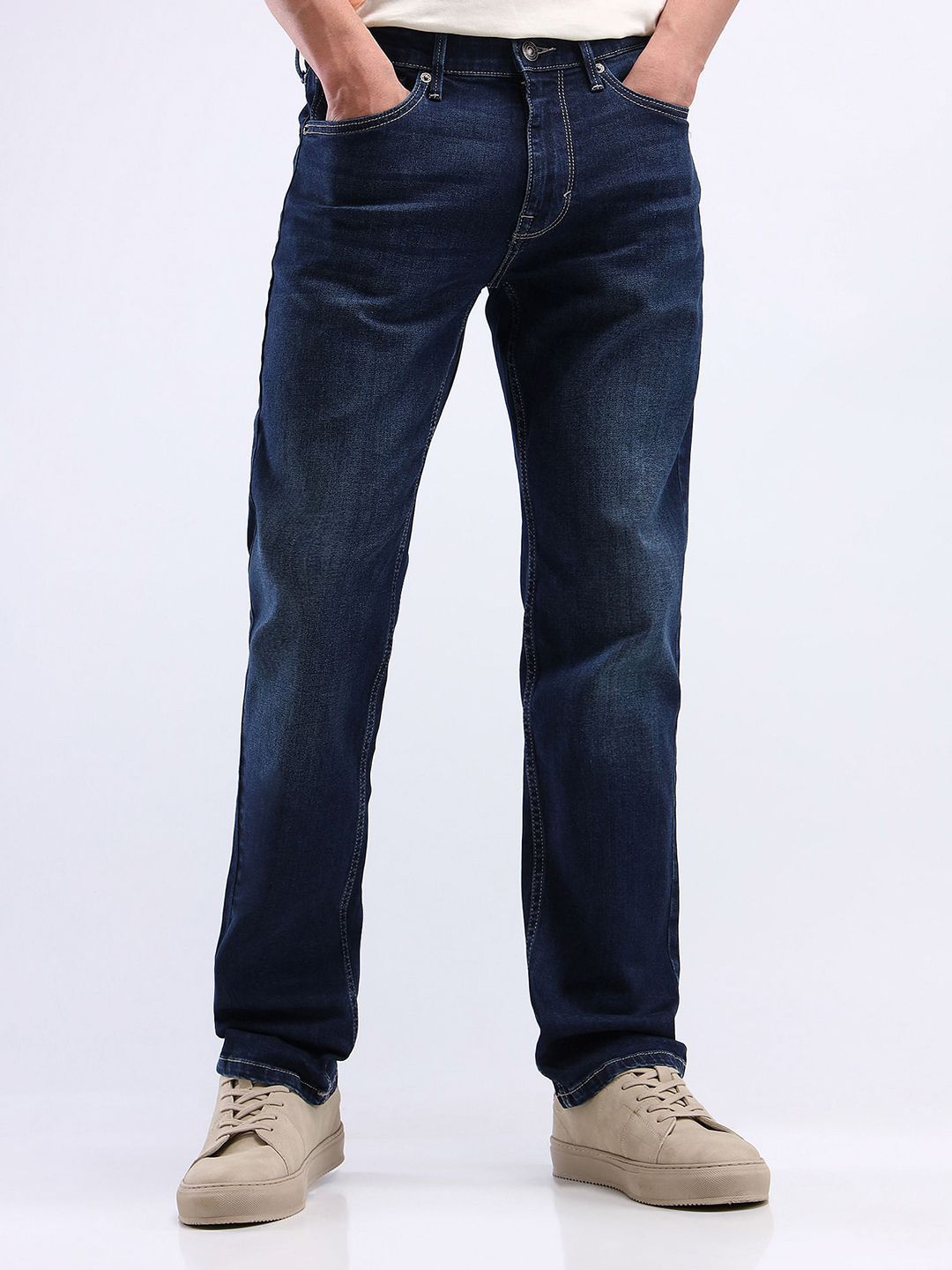 Men Straight Fit Light Fade Jeans deal from myntra Men Straight Fit Light Fade Jeans deal from myntra