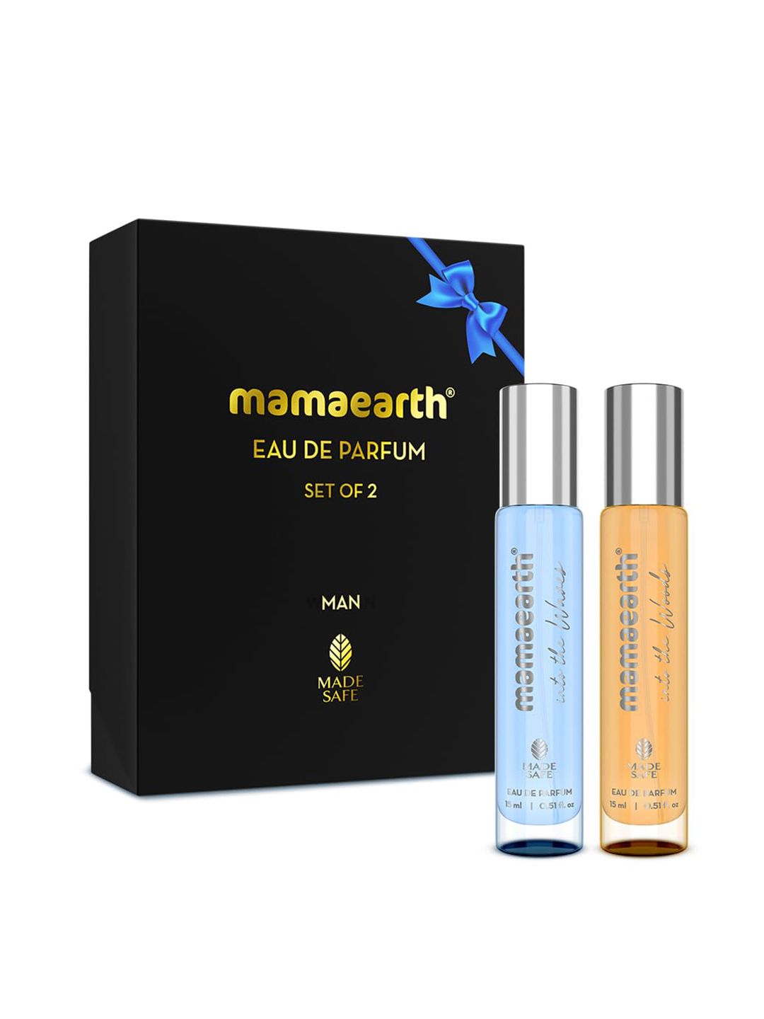 Mamaearth Men Set Of 2 Into The Waves & Into The Woods Travel Size Eau De Parfum-15ml each