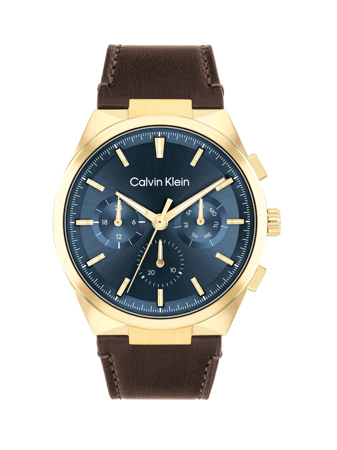 Calvin Klein Calvin Klein Men Leather Straps Analogue Chronograph Watch 25200445