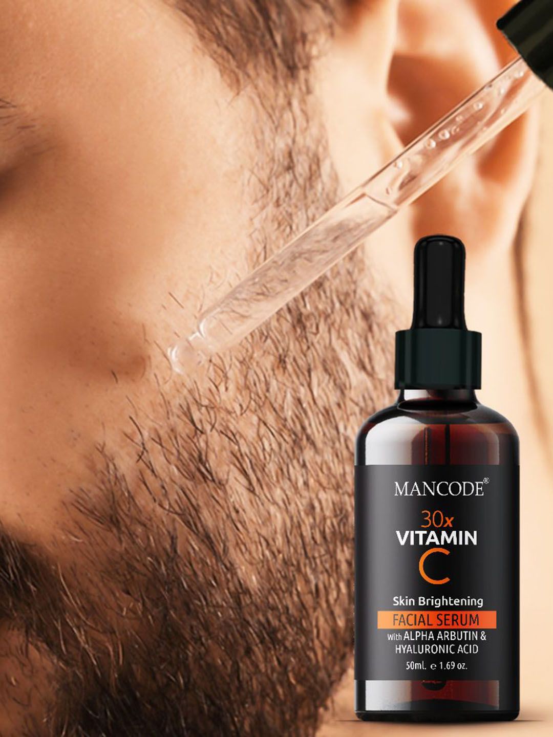 Buy MANCODE Vitamin C Skin Brightening Facial Serum 50ml - Serum