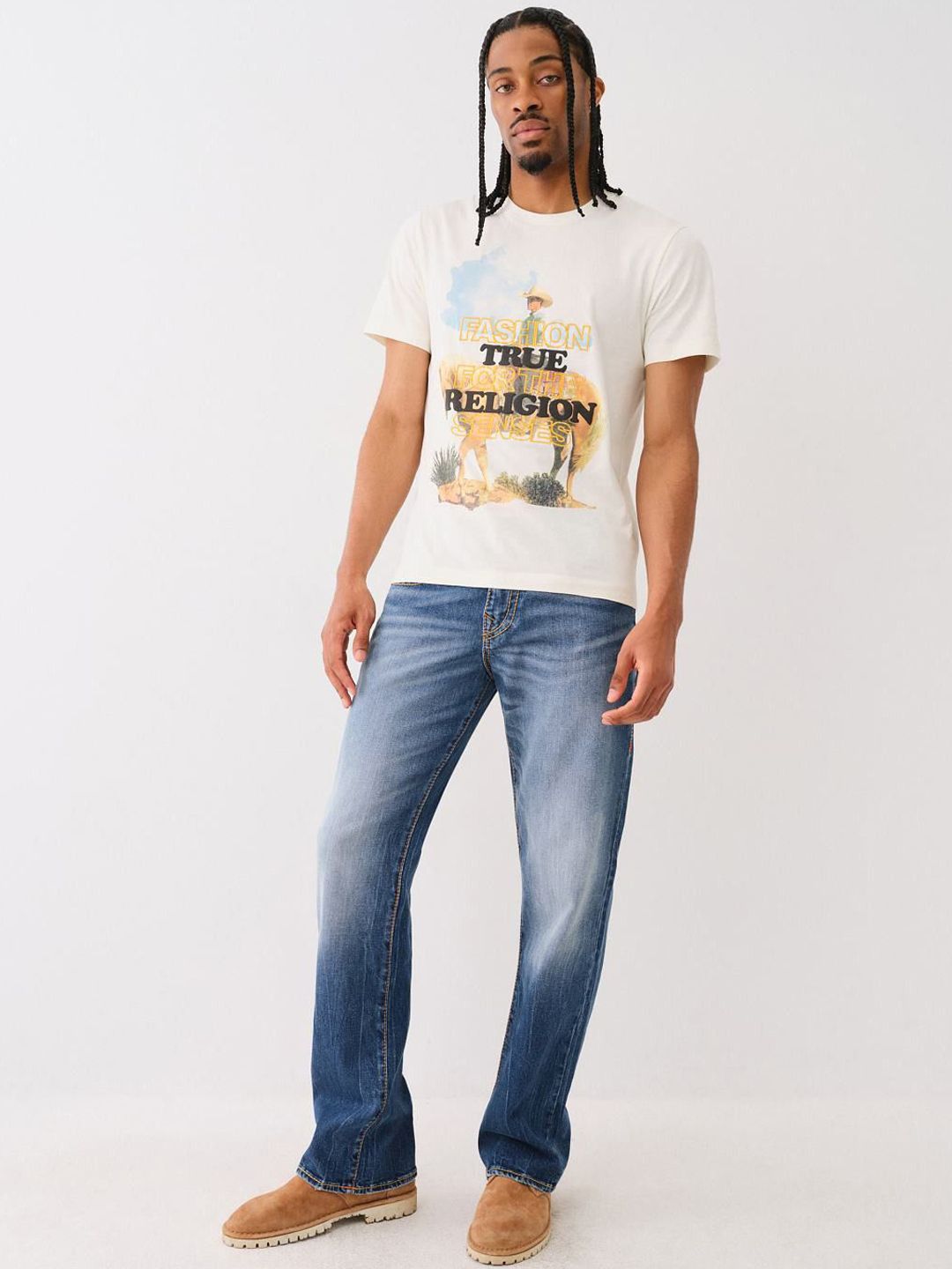 Buy True Religion Big T Billy Bootcut Mid-Rise Washed Jeans