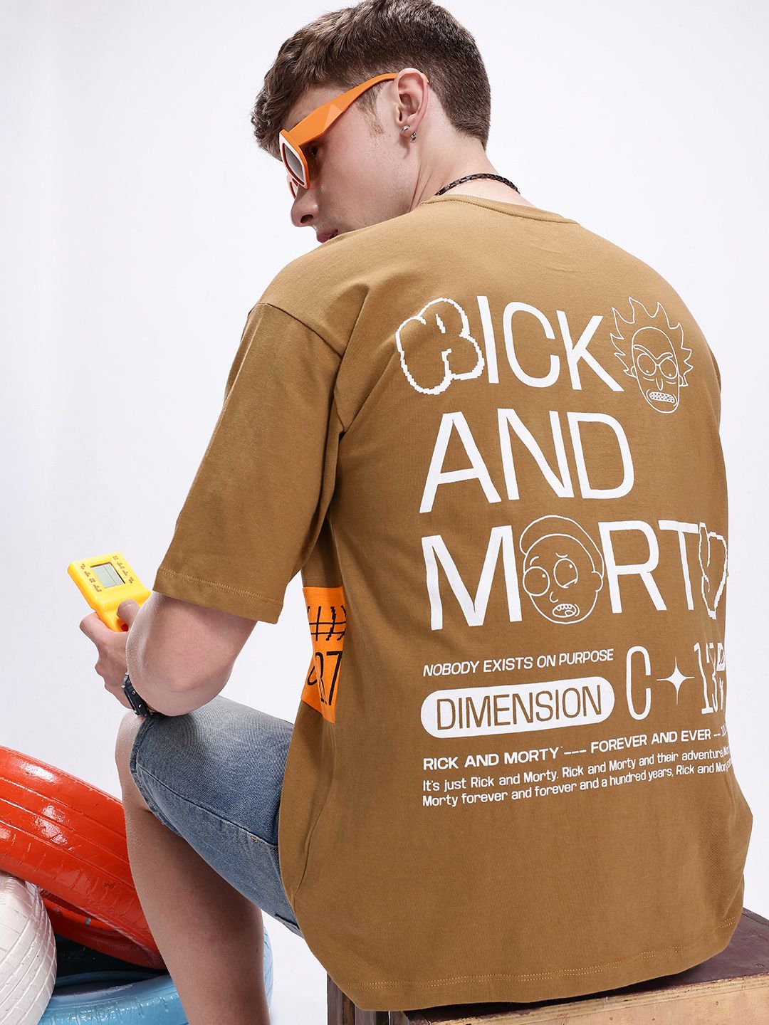 Kook N Keech Oversized Fit Graphic Printed Pure Cotton T-shirt