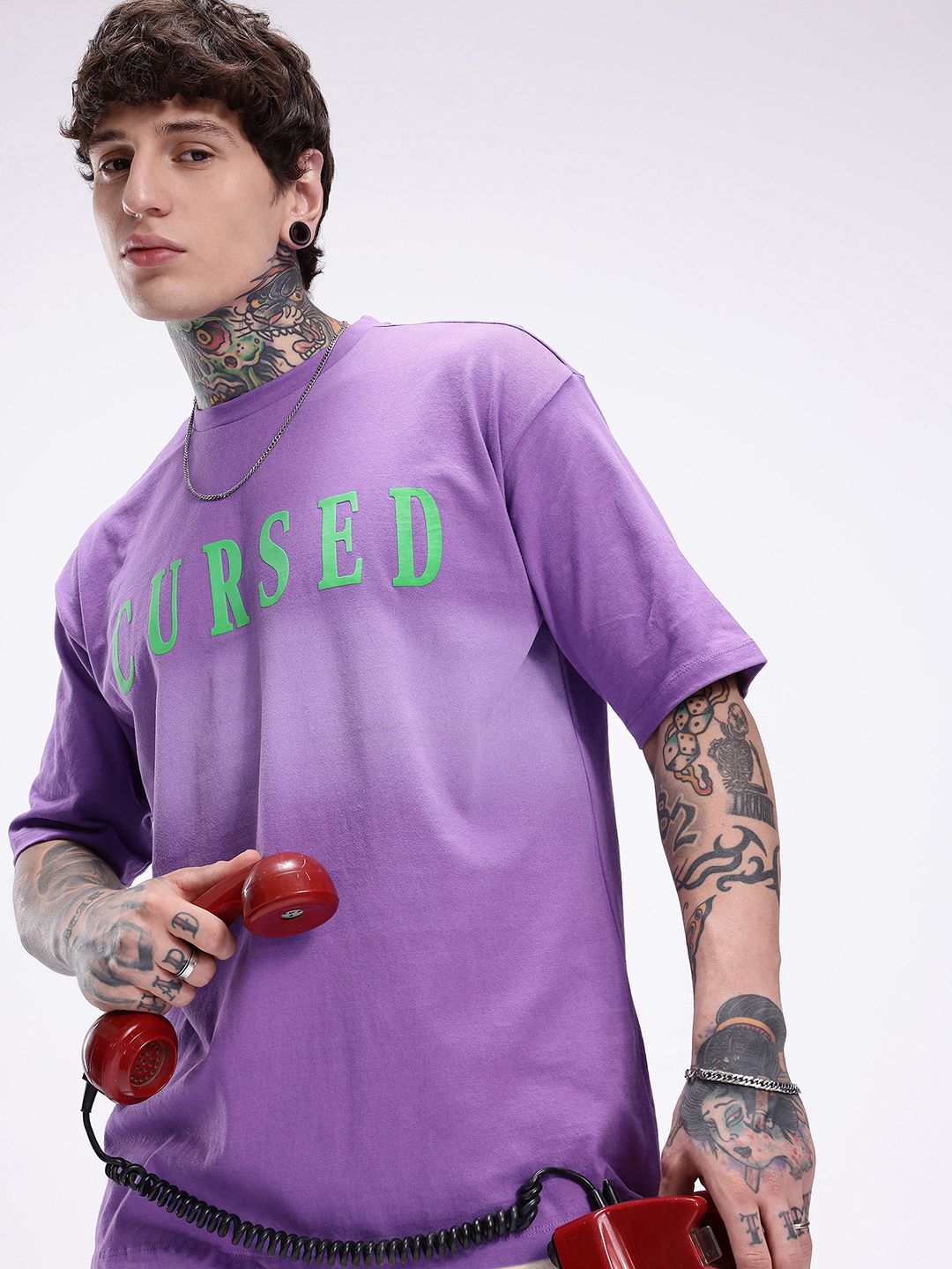 Kook N Keech Typography Printed Drop-Shoulder Sleeves Pure Cotton T-shirt