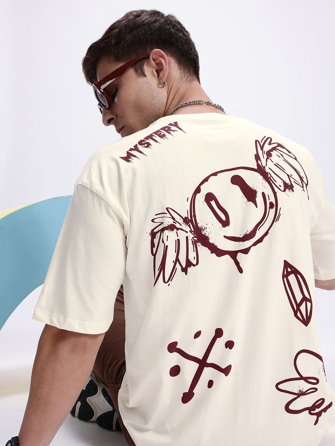 Kook N Keech Oversized Fit Graphic Printed Pure Cotton T-shirt